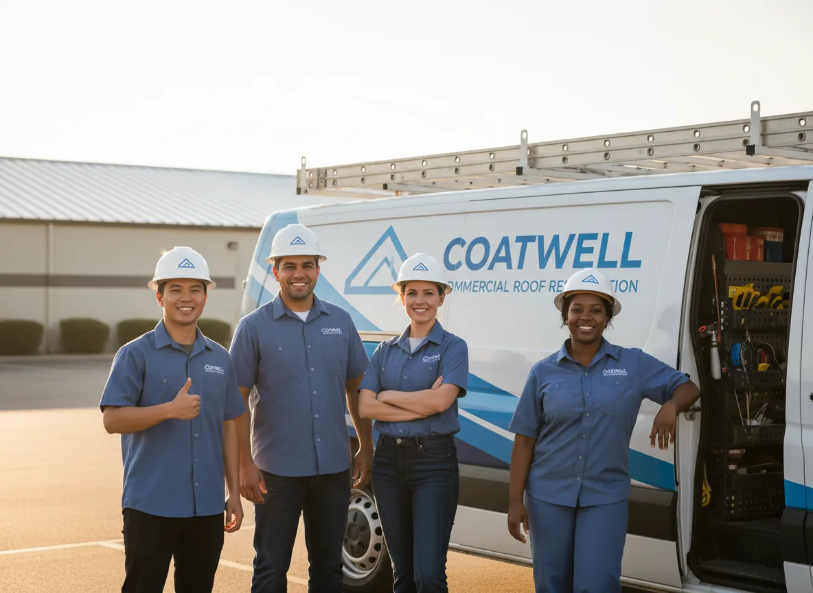 Commercial roof coating company in Collins, NY