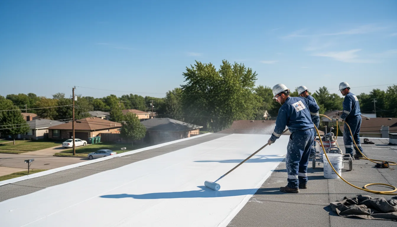 Commercial roof coating in Collins, NY near me